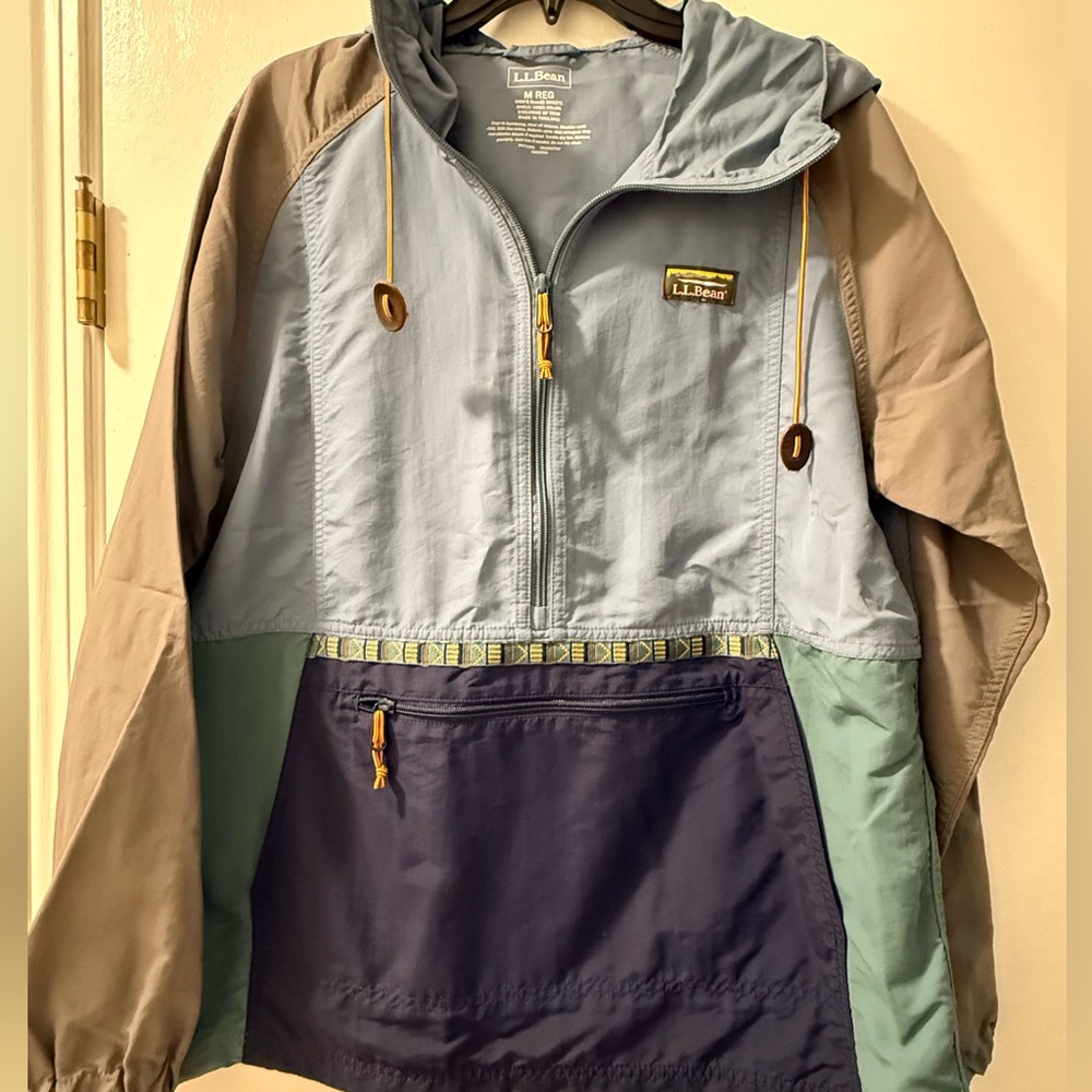 LL Bean Men’s Pullover Windbreaker Jacket